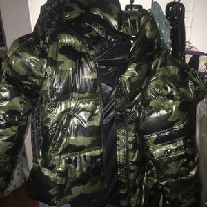 Urban Outfitters Camo Puffer Jacket